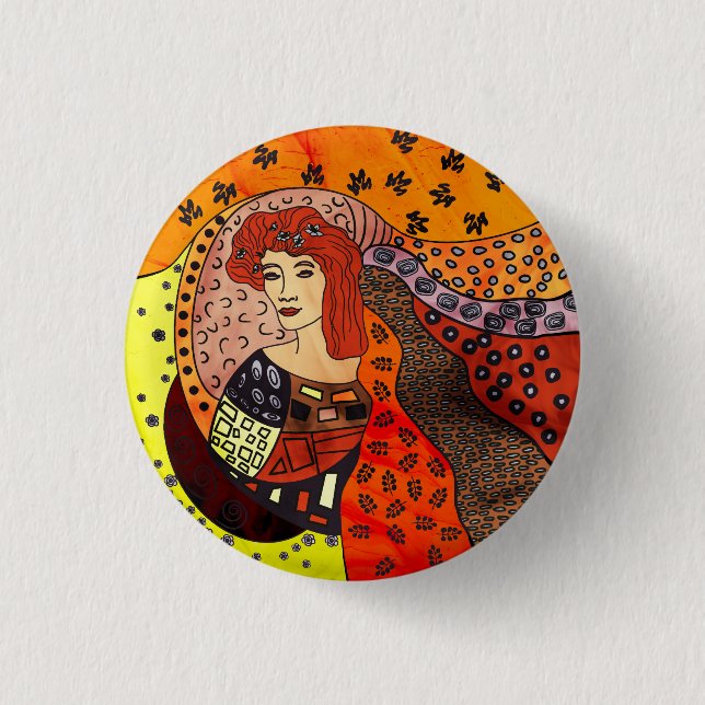Lady Nature Button (Front)