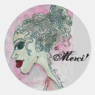 Lady No.3_Merci ! Sticker