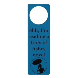 Lady of Ashes Door Hanger, Blue - Shh Door Hanger