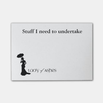 Lady Of Ashes Post It Notes - Violet Harper by ChristineTrentBooks at Zazzle