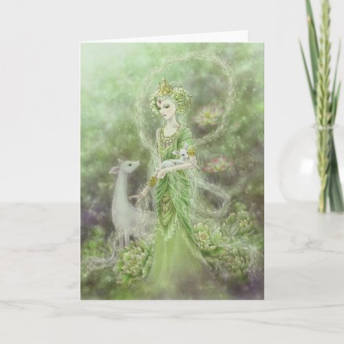 Lady of Compassion Greeting Card