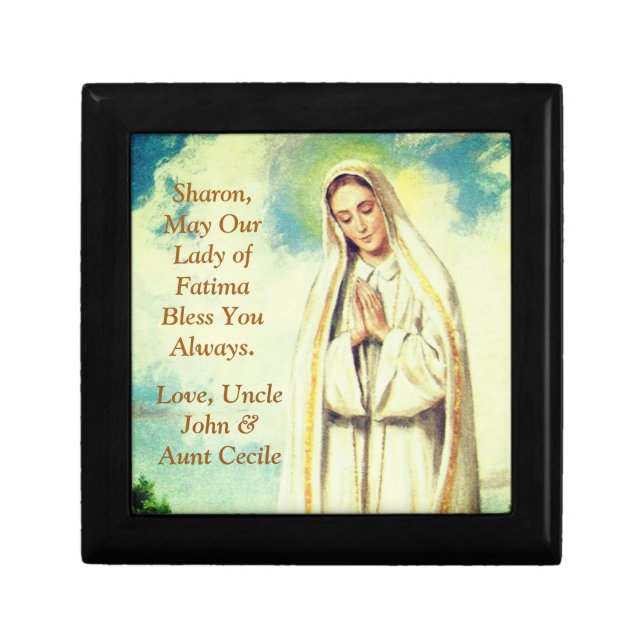 Lady of Fatima Keepsake Gift Box (Front)