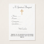 Lady of Grace Spiritual Bouquet Prayer Holy Card (Back)