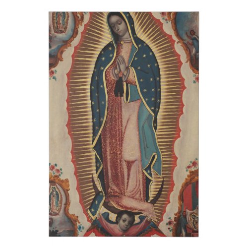 Lady of Guadalupe 1780 by Sebastian Zalcedo Faux Canvas Print