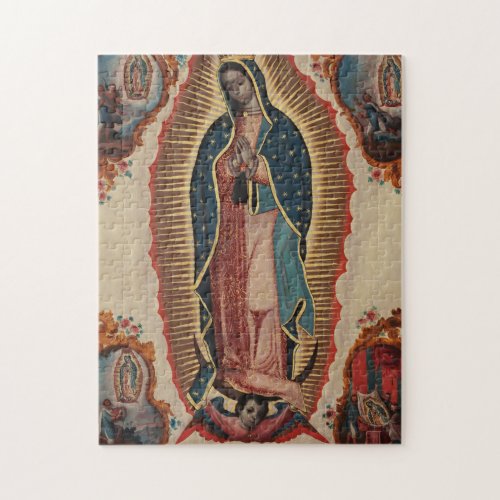 Lady of Guadalupe 1780 by Sebastian Zalcedo Jigsaw Puzzle