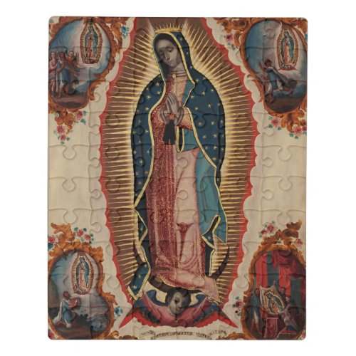 Lady of Guadalupe 1780 by Sebastian Zalcedo Jigsaw Puzzle