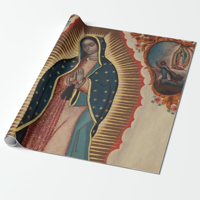 Lady of Guadalupe, 1780 by Sebastian Zalcedo Wrapping Paper (Unrolled)