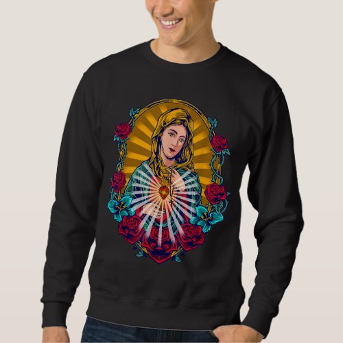 Lady of Guadalupe Mary Sweatshirt
