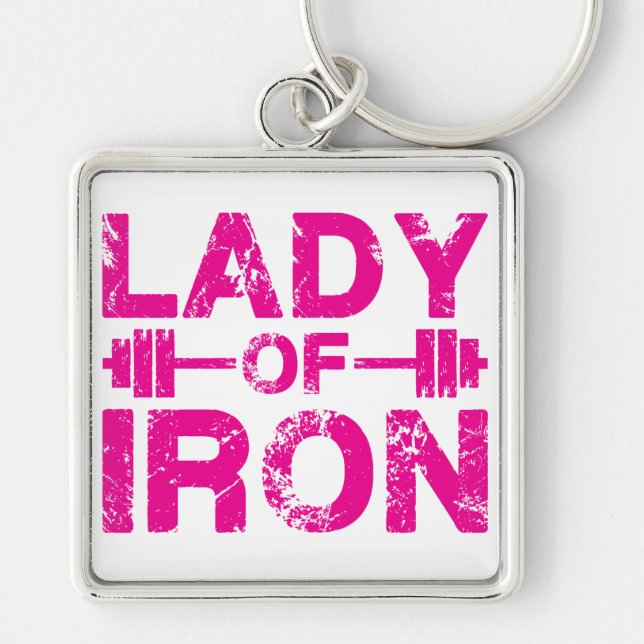 Lady of Iron Keychain (Front)