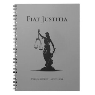 Lady of Justice Study Journal Grey Law Student