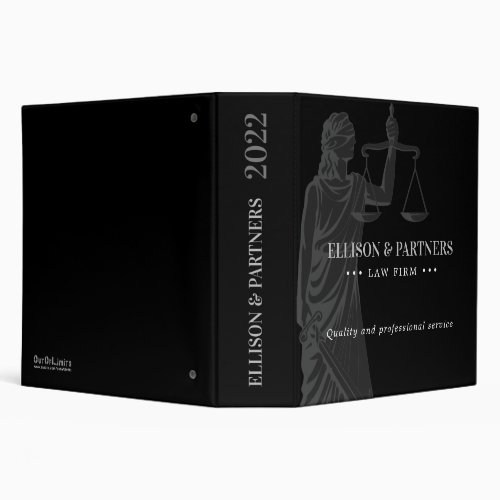 Lady Of Justice  Themis 3 Ring Binder