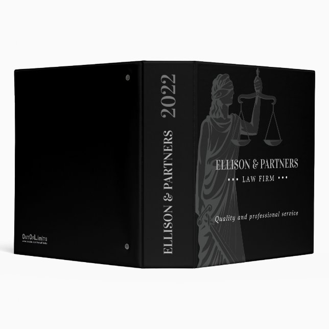 Lady Of Justice | Themis 3 Ring Binder (Background)