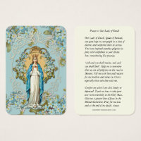 Lady of Knock Virgin Mary Prayer Floral 