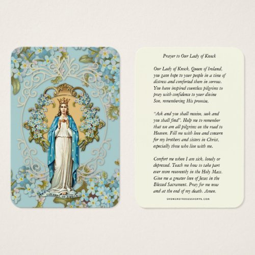Lady of Knock Virgin Mary Prayer Floral 