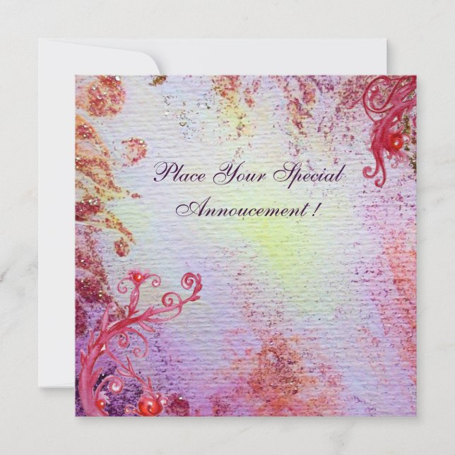 LADY OF LAKE 1 , vibrant pink metallic champagne (Front)