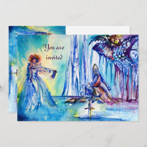 LADY OF LAKE EXCALIBUR Magic and Mystery Invitation