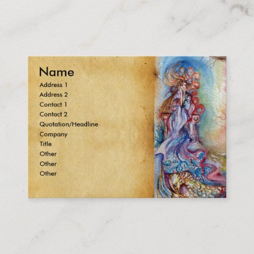 Customizable LADY OF LAKE , Magic and Mystery Business Card
