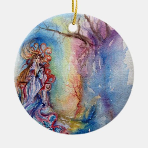 LADY OF LAKE   Magic and Mystery Ceramic Ornament