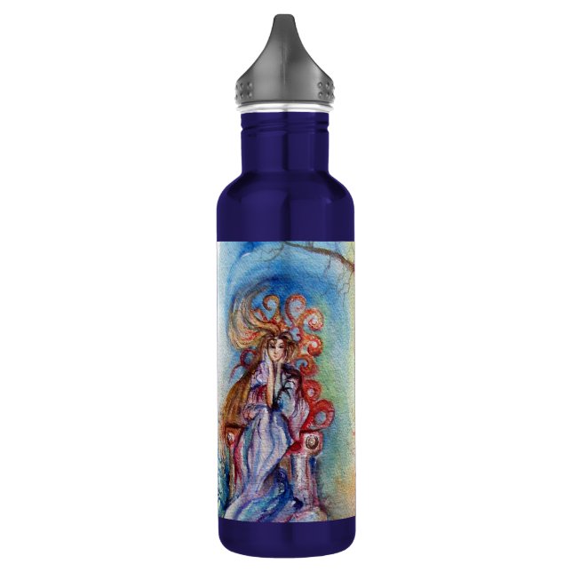 LADY OF LAKE  / Magic and Mystery Fantasy Monogram Water Bottle (Left)