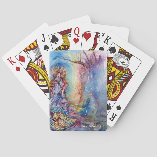 LADY OF LAKE  / Magic and Mystery  Poker Cards (Back)