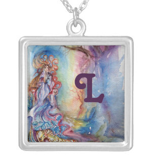 LADY OF LAKE , Magic and Mystery Silver Plated Necklace