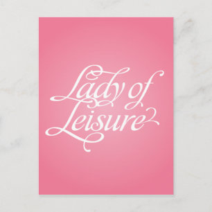 Lady Of Leisure 2B Postcard