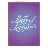 Lady Of Leisure 4B (Front)