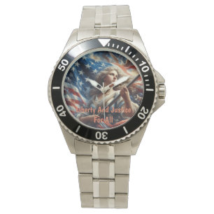 Lady Of Liberty - Patriotism Art Watch