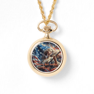 Lady Of Liberty - Patriotism Art Watch