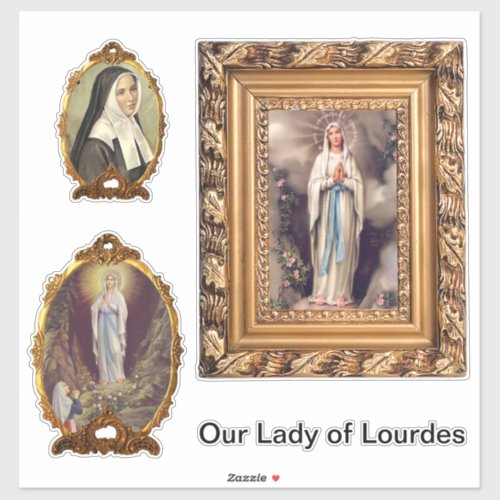 Lady of Lourdes Sticker