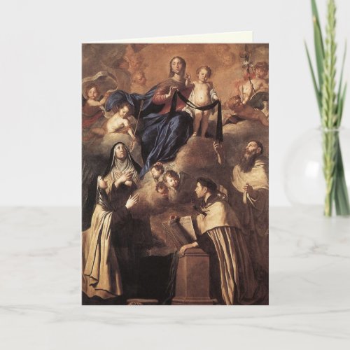 Lady of Mount Carmel  Saints Religious Card