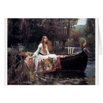 Lady Of Shallot Antique Art Painting by EDDESIGNS at Zazzle