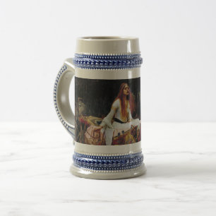 Lady Of Shallot Boat Waterhouse Art 16oz Beer Mug
