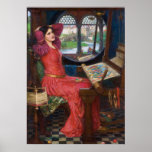Lady Of Shallot By John William Waterhouse Poster at Zazzle