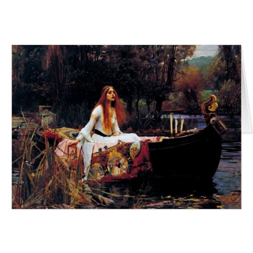 Lady Of Shallot on Boat JW Waterhouse Fine Art