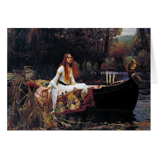 Lady Of Shallot on Boat J.W. Waterhouse Fine Art (Front Horizontal)