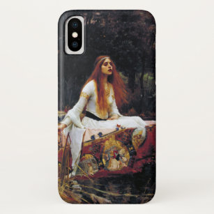 Lady Of Shallot on Boat JW Waterhouse Fine Art iPhone X Case