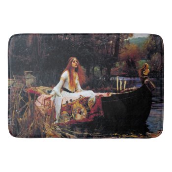 Lady Of Shallot On Boat Waterhouse Art Bath Mat by Then_Is_Now at Zazzle