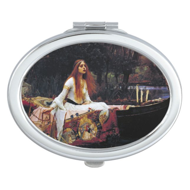 Lady Of Shallot on Boat Waterhouse Art Mirror (Front)