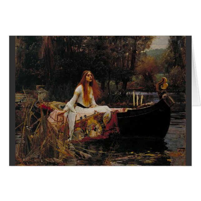 Lady of Shallot Pre-Raphaelite Painting Cards (Front Horizontal)
