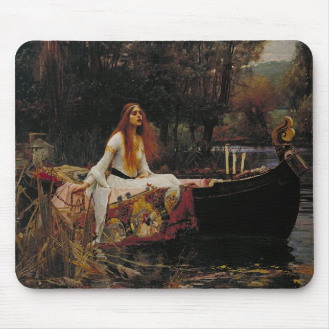 Lady of Shallot Pre-Raphaelite Painting Mouse Pad (Front)