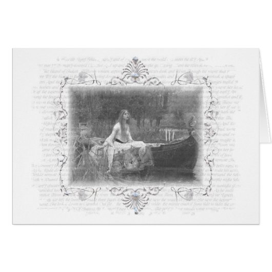 Lady Of Shallot Waterhouse Cards (Front Horizontal)