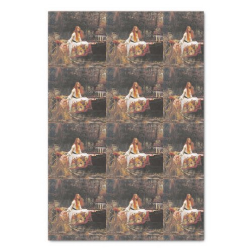 LADY OF SHALOTT BY WATERHOUSE TILE VERSION TISSUE PAPER