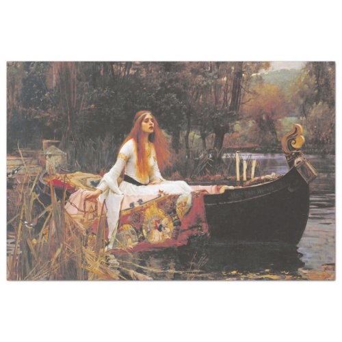 LADY OF SHALOTT BY WATERHOUSE TISSUE PAPER