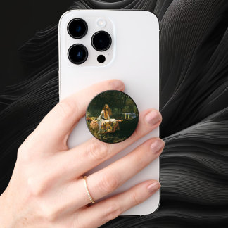 Lady of Shalott On Boat by John William Waterhouse PopSocket