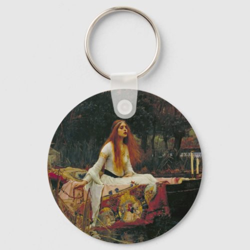 Lady of Shalott on the Water Keychain