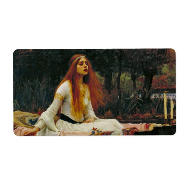 Lady of Shalott on the Water Label (Front)