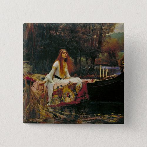 Lady of Shalott on the Water Pinback Button