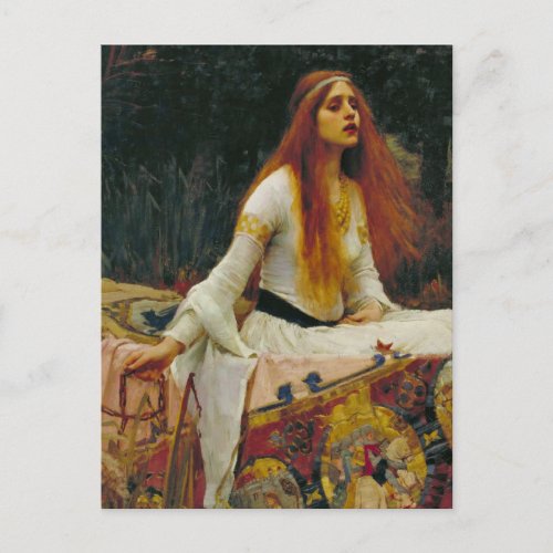 Lady of Shalott on the Water Postcard
