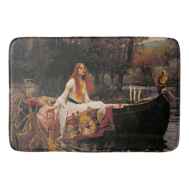 Lady of Shalott Waterhouse Art Bath Mat (Front)